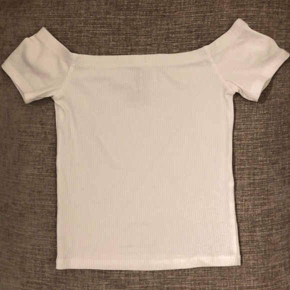 H&M Off the Shoulder Ribbed Tee - Picture 2 of 3